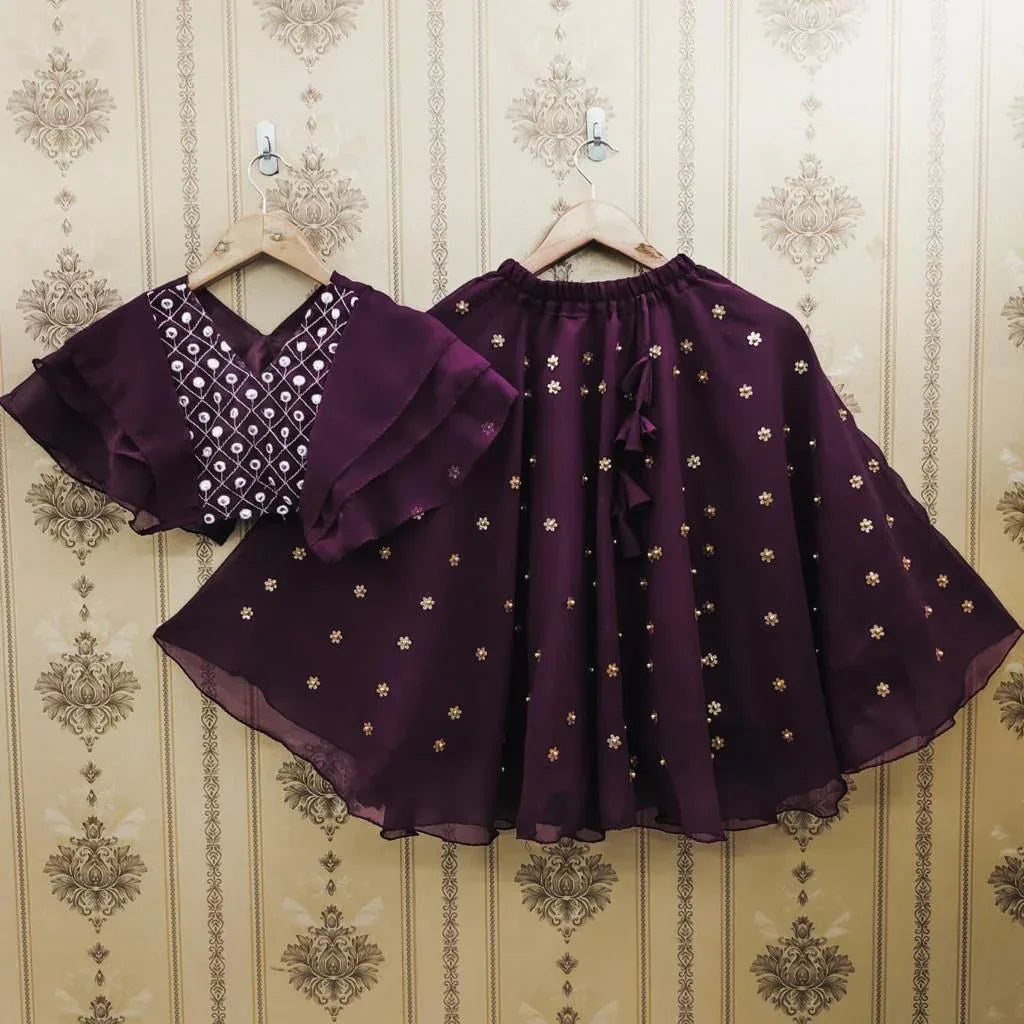 Designer Party Wear Kids Lehenga Choli
