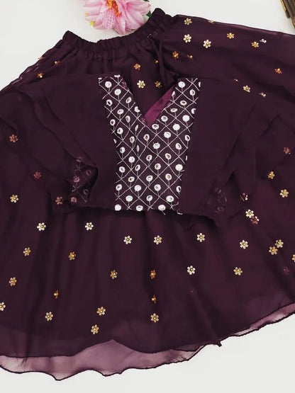 Designer Party Wear Kids Lehenga Choli