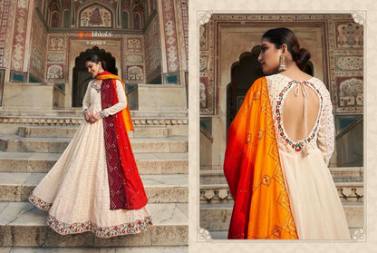 Flory Vol 30 Series 4861-4864 Fancy Anarkali Gown With Dupatta
