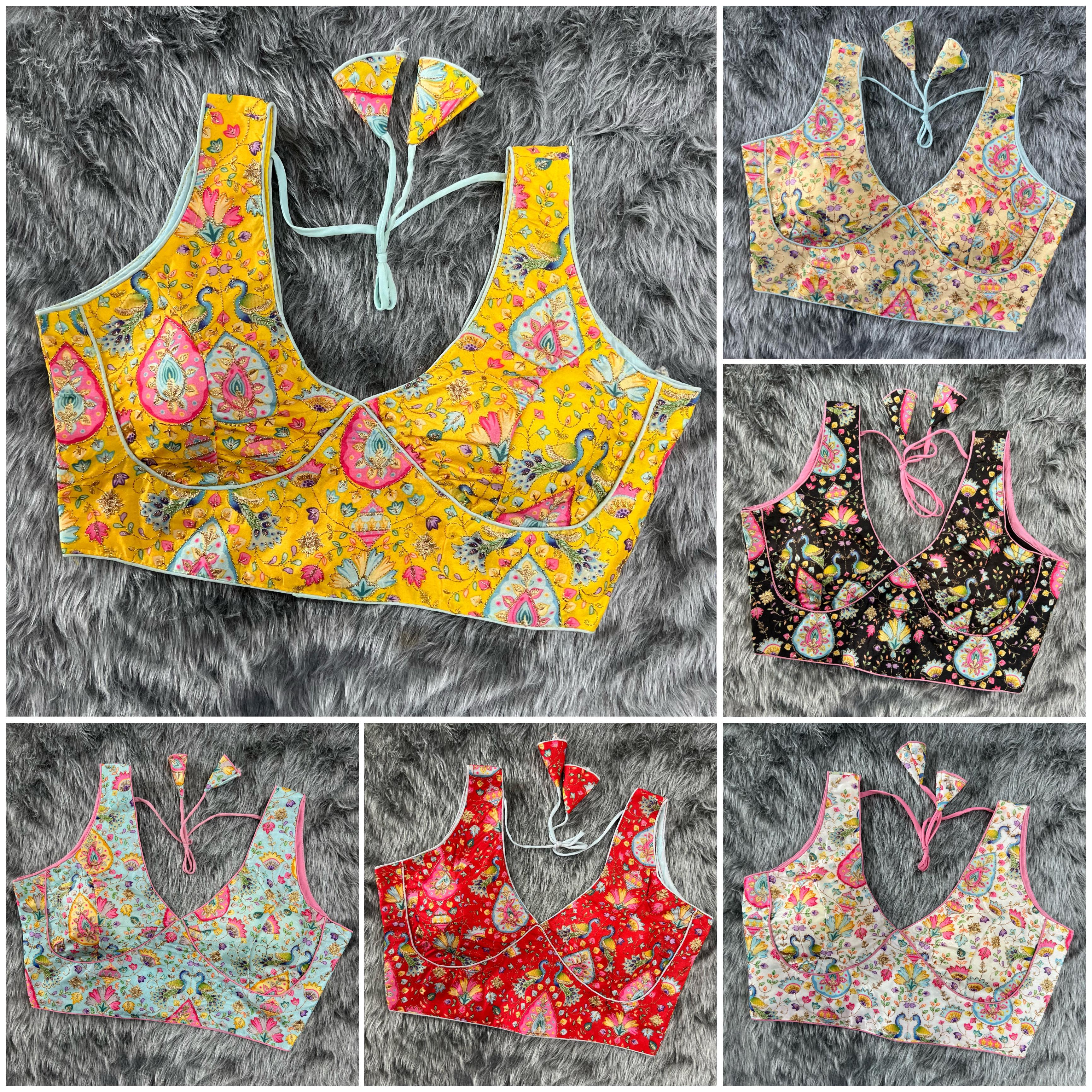 Party Wear Designer Phantom Silk Blouse