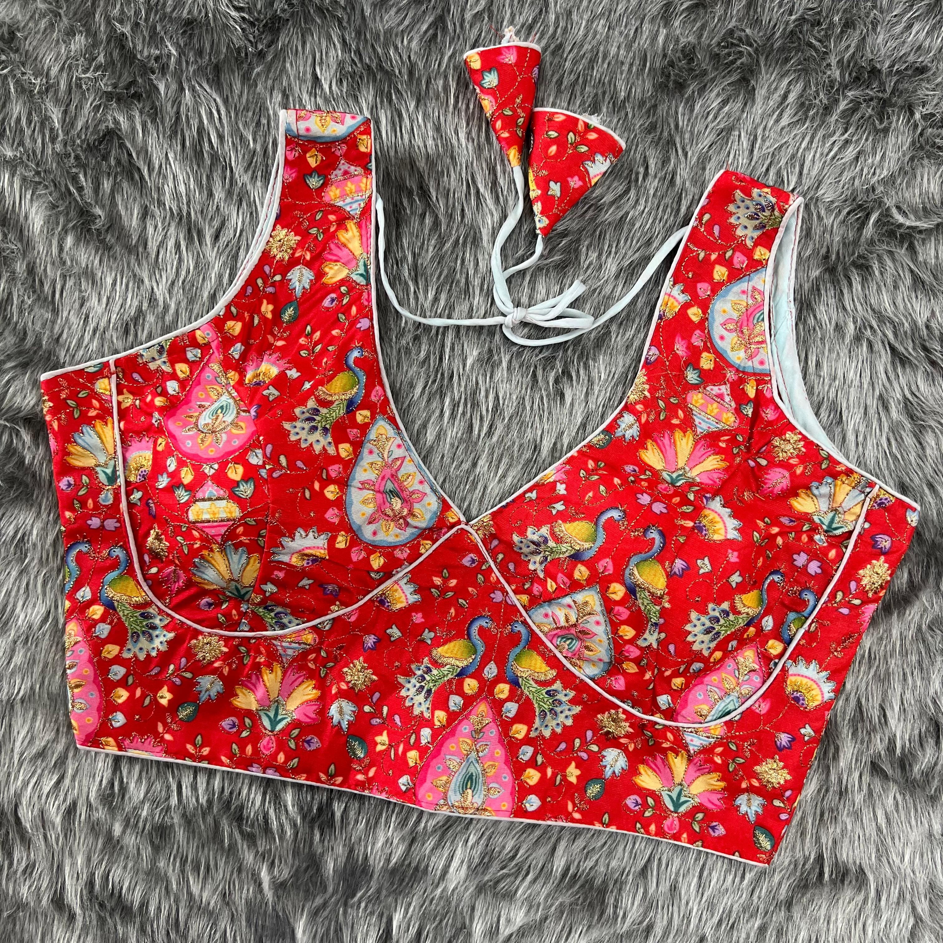 Party Wear Designer Phantom Silk Blouse