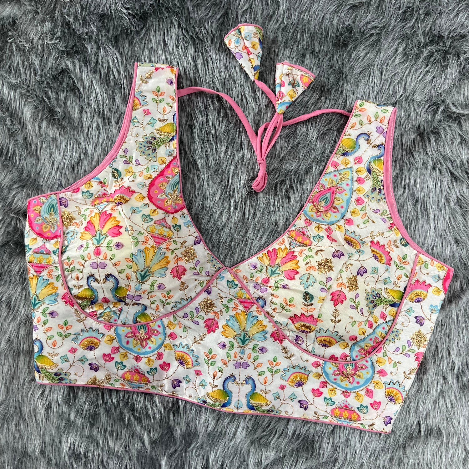 Party Wear Designer Phantom Silk Blouse