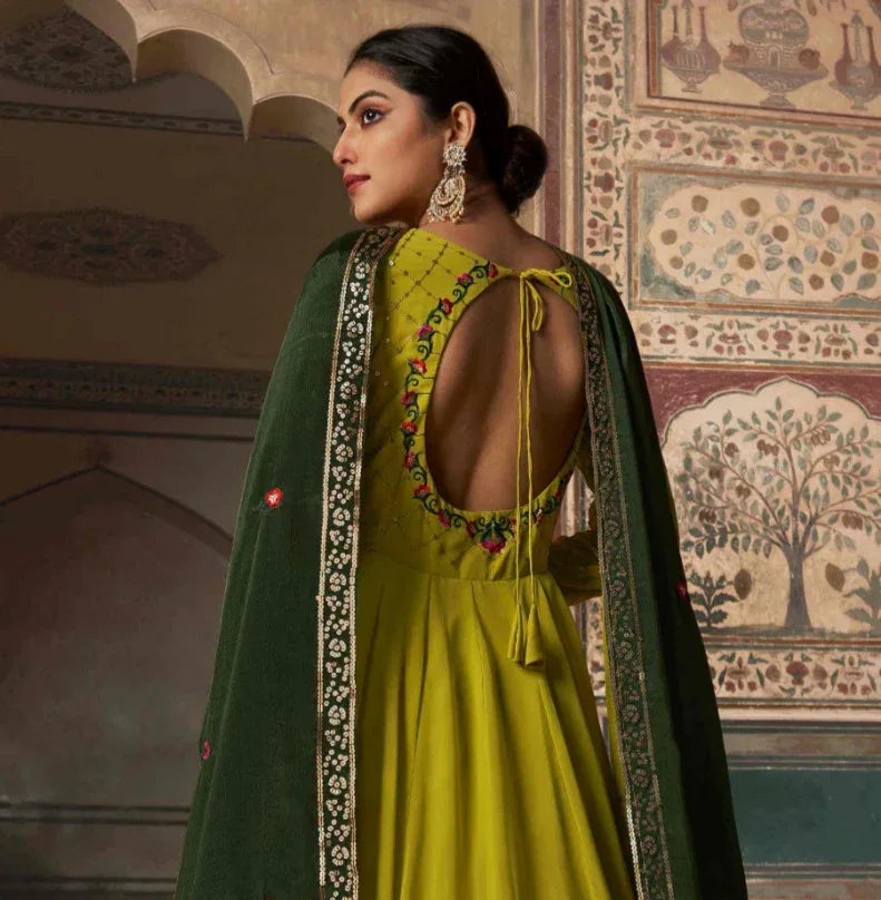 Flory Vol 30 Series 4861-4864 Fancy Anarkali Gown With Dupatta