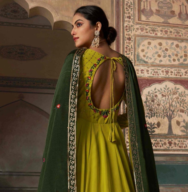 Flory Vol 30 Series 4861-4864 Fancy Anarkali Gown With Dupatta