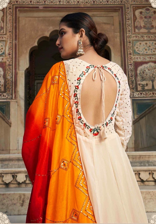 Flory Vol 30 Series 4861-4864 Fancy Anarkali Gown With Dupatta