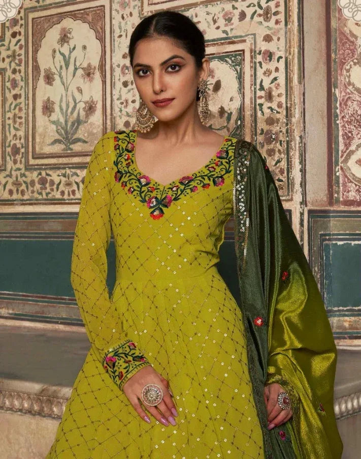 Flory Vol 30 Series 4861-4864 Fancy Anarkali Gown With Dupatta