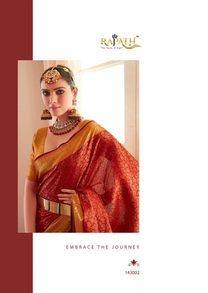 Beautiful Designer Soft Kanchivaram Copper Zari Saree