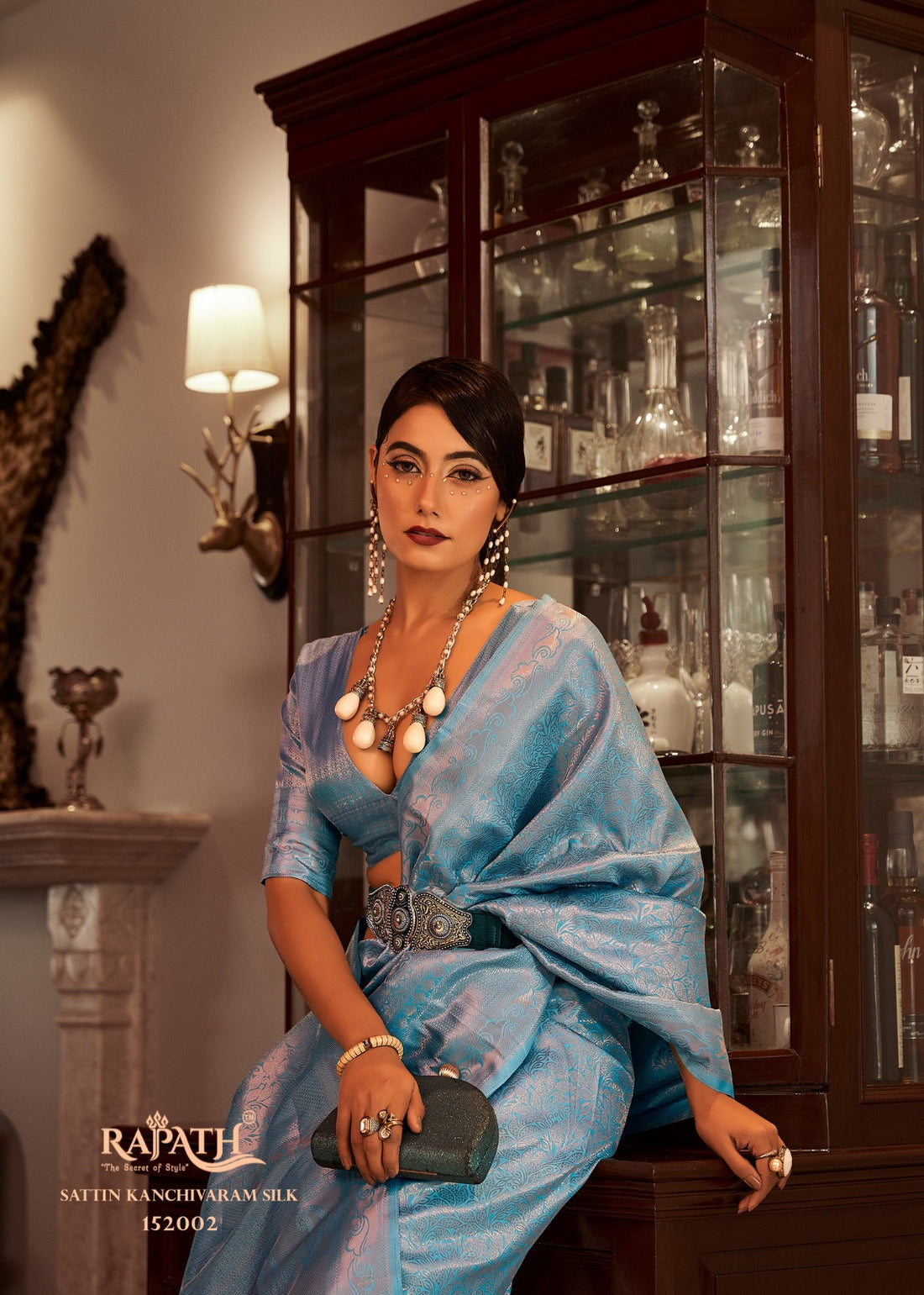 Beautiful Designer Sambhavi Silk
Sattin Base Kanchivaram Silk Saree
