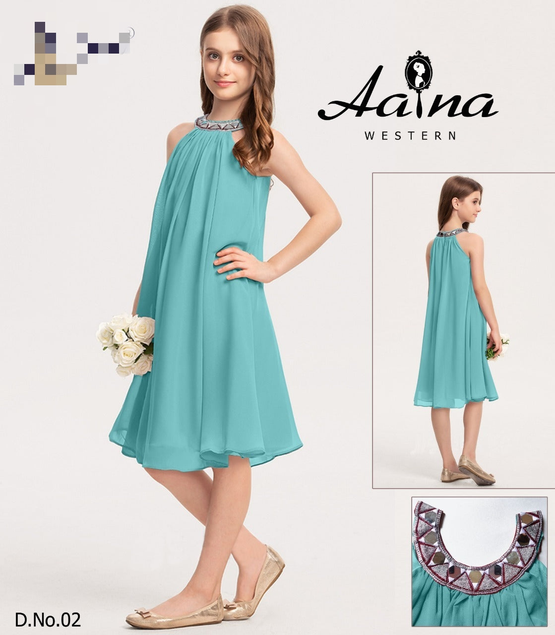 Beautiful Aaina Western Children Girl's Wear