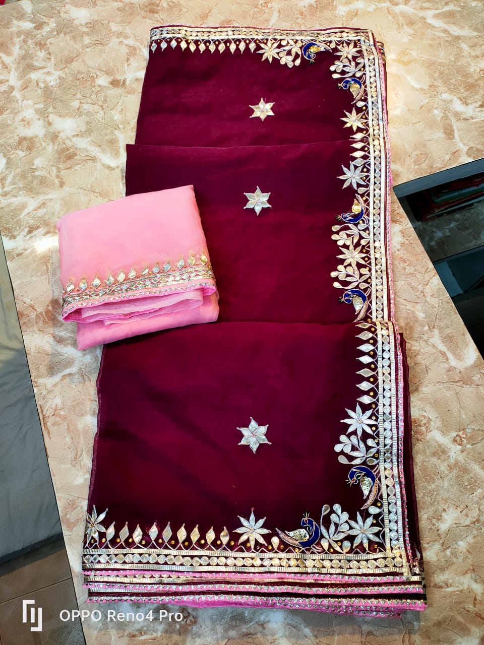 Rajasthani Traditional Pure Organza Chiffon Saree