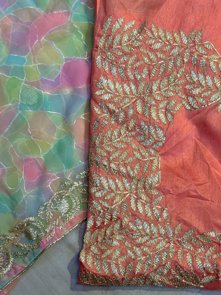 Rajasthani Traditional Pure Georgette Chiffon Saree