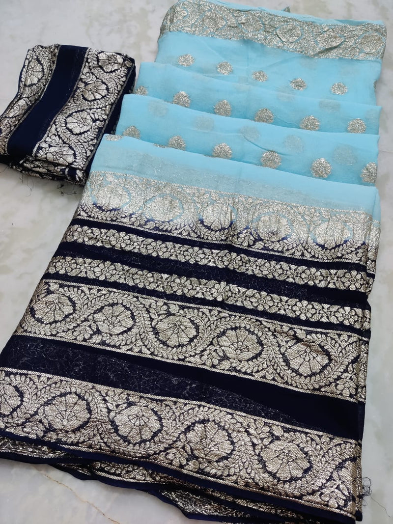 Beautiful Designer Pure Jaipur Georgette Saree