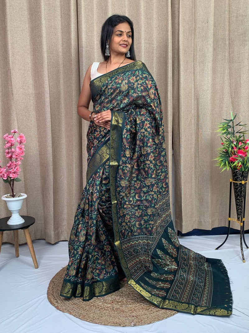 Beautiful Designer Special Soft Tusshar Silk Saree