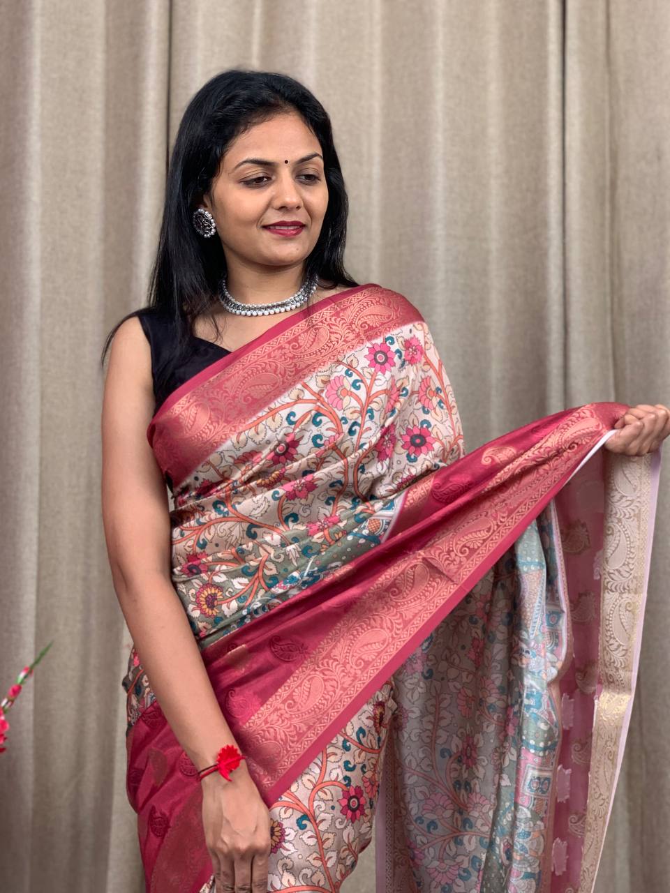 Beautiful Designer Special Pure Silk Digital Printed Saree