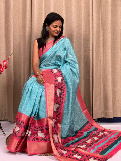 Beautiful Designer Special Pure Silk Digital Printed Saree