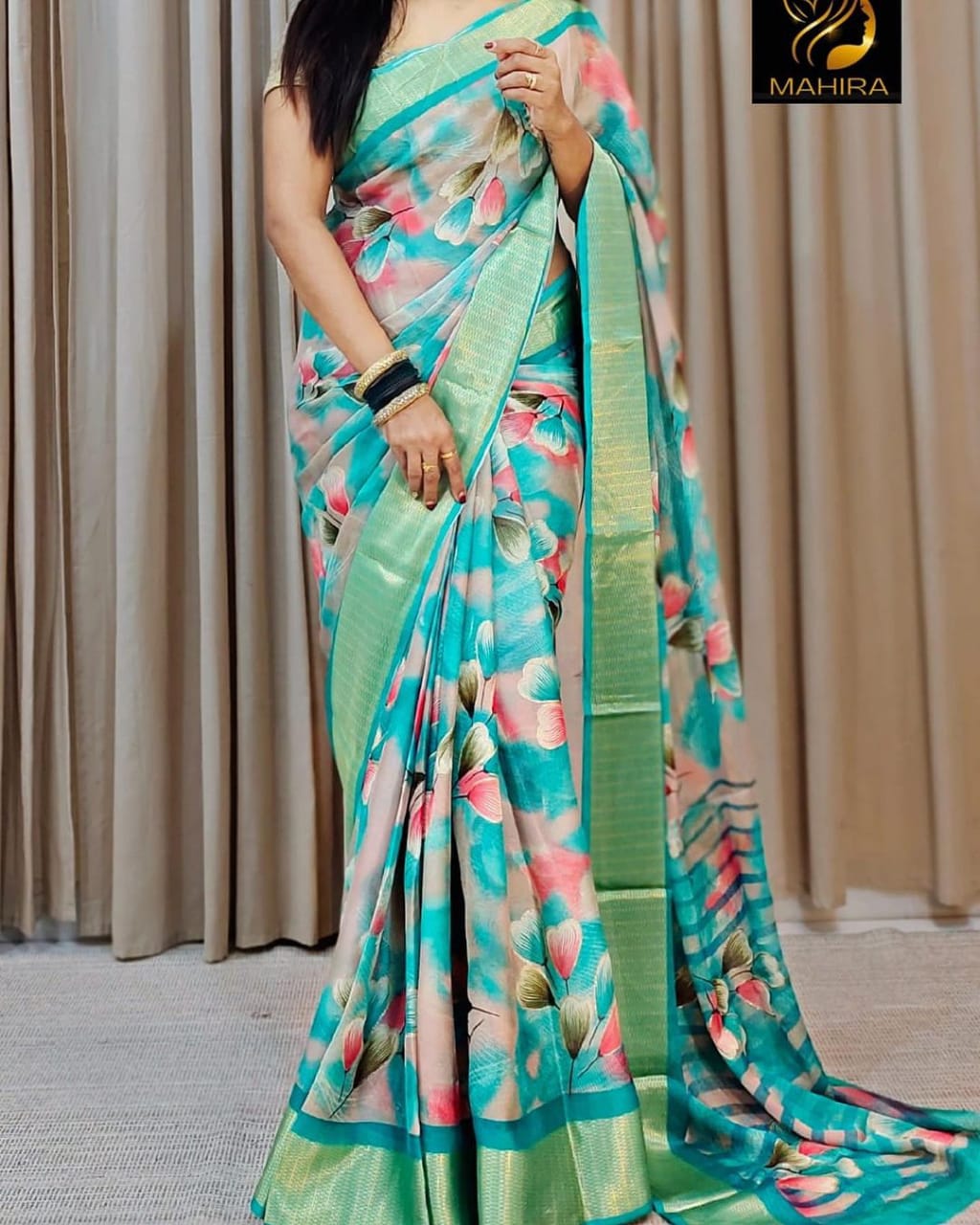 Beautiful Designer Special Pure Soft Chiffon Saree