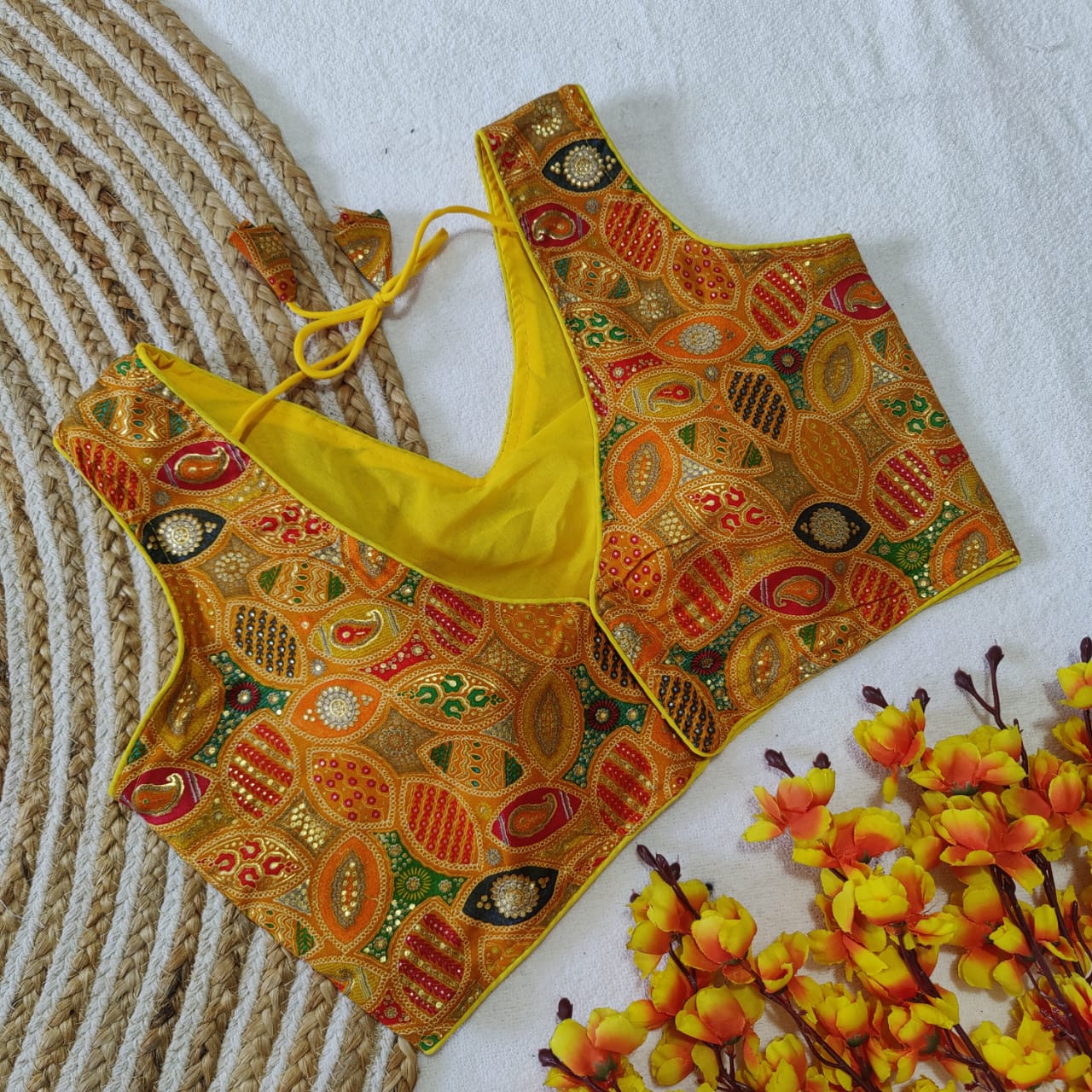 Beautiful Designer Party Wear Rayon Cotton Printed Blouse