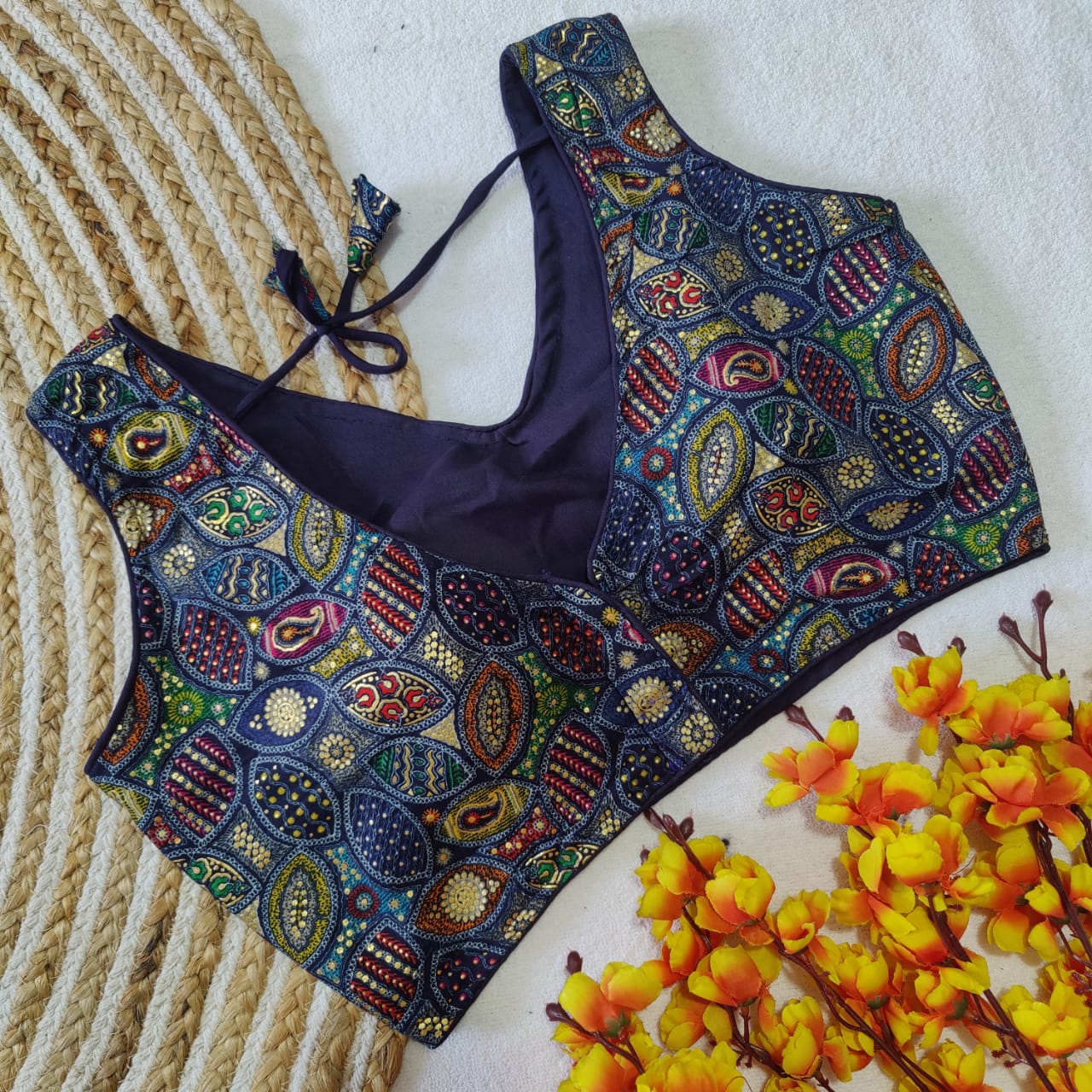 Beautiful Designer Party Wear Rayon Cotton Printed Blouse