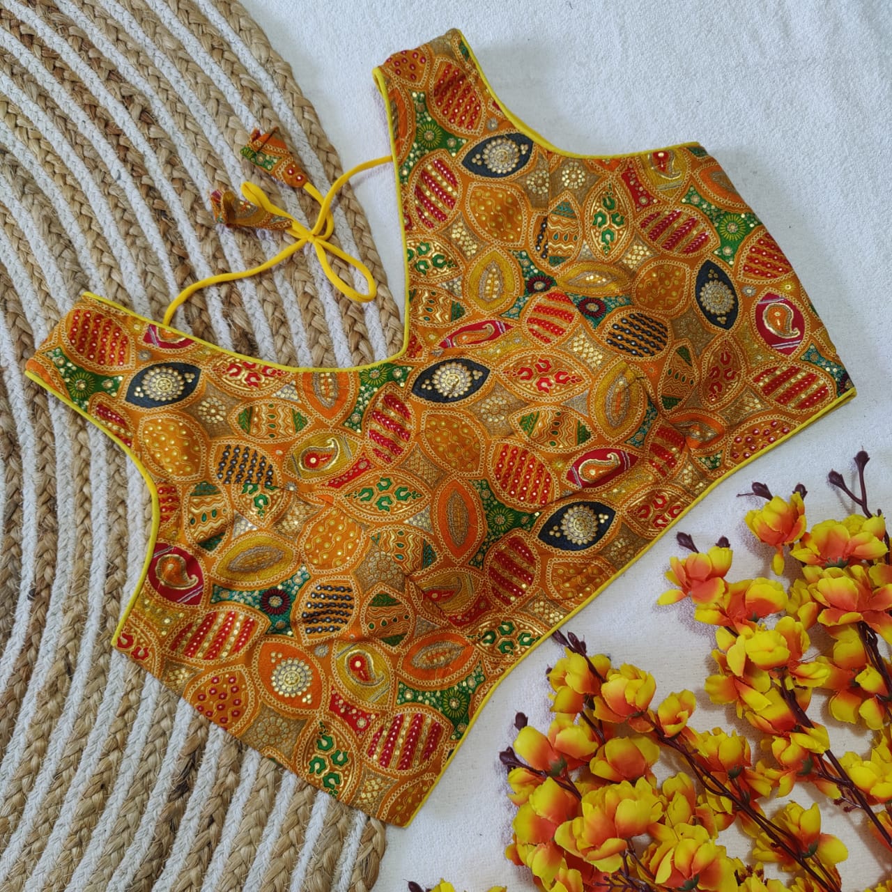 Beautiful Designer Party Wear Rayon Cotton Printed Blouse