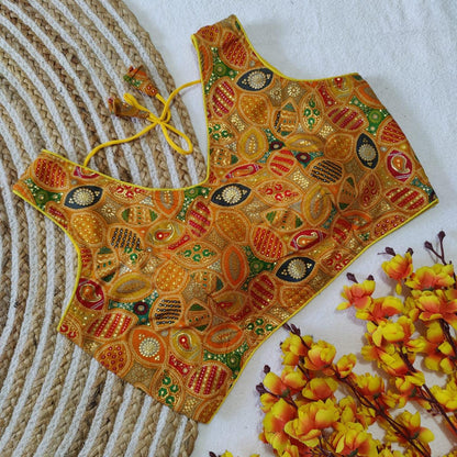 Beautiful Designer Party Wear Rayon Cotton Printed Blouse
