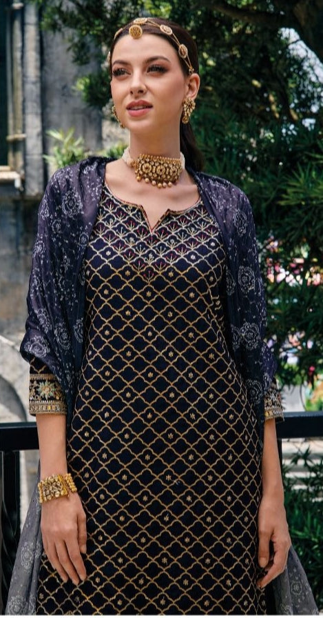 Boutique Designer Eba Majestic Premium Silk Salwar Suit