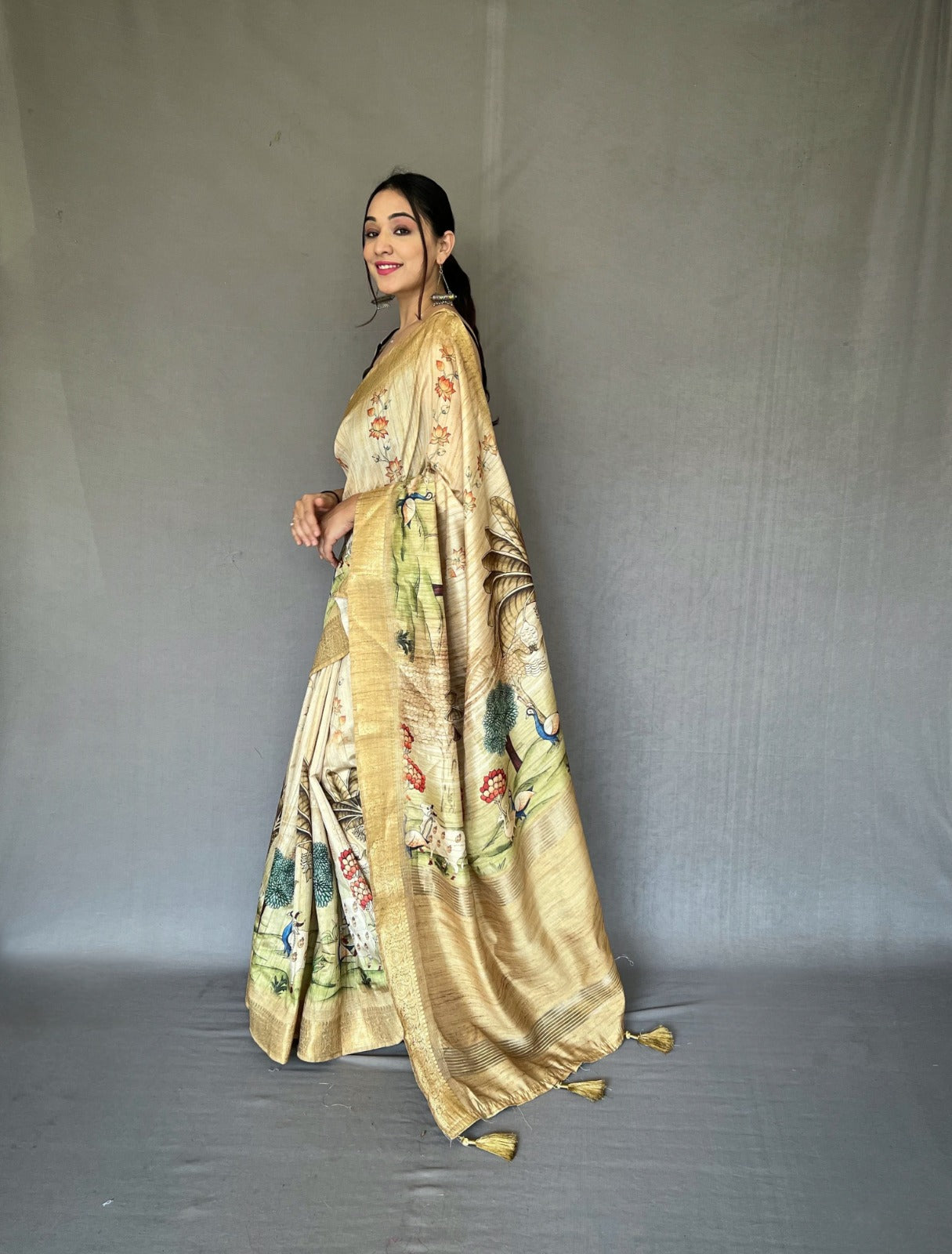 Beautiful Designer Pure Gopika Tussore Silk Saree