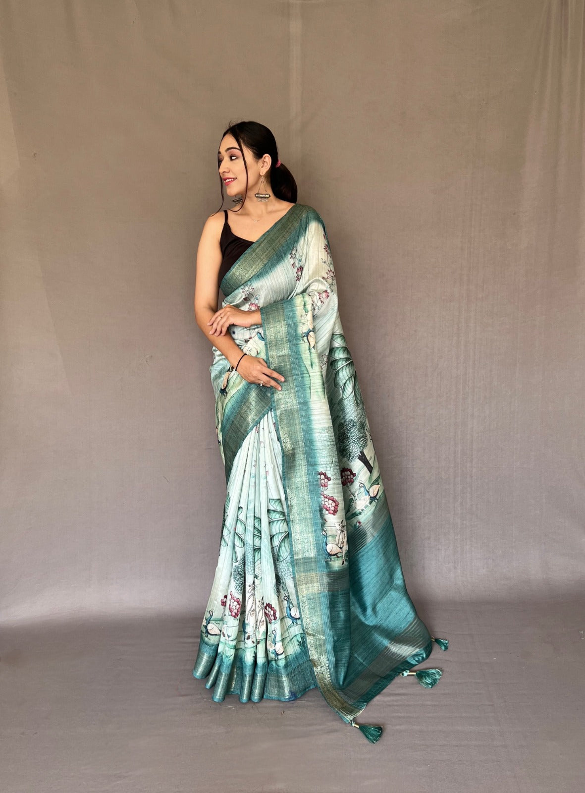 Beautiful Designer Pure Gopika Tussore Silk Saree