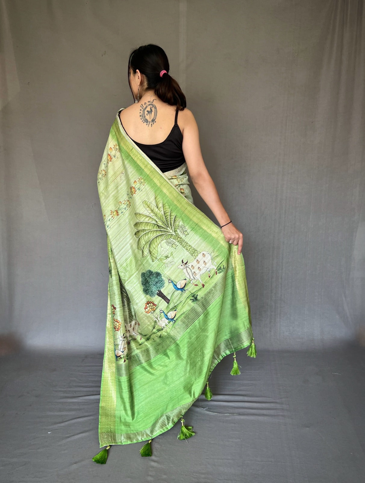 Beautiful Designer Pure Gopika Tussore Silk Saree