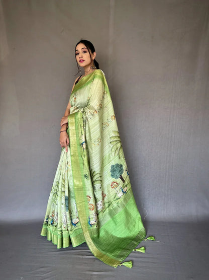 Beautiful Designer Pure Gopika Tussore Silk Saree