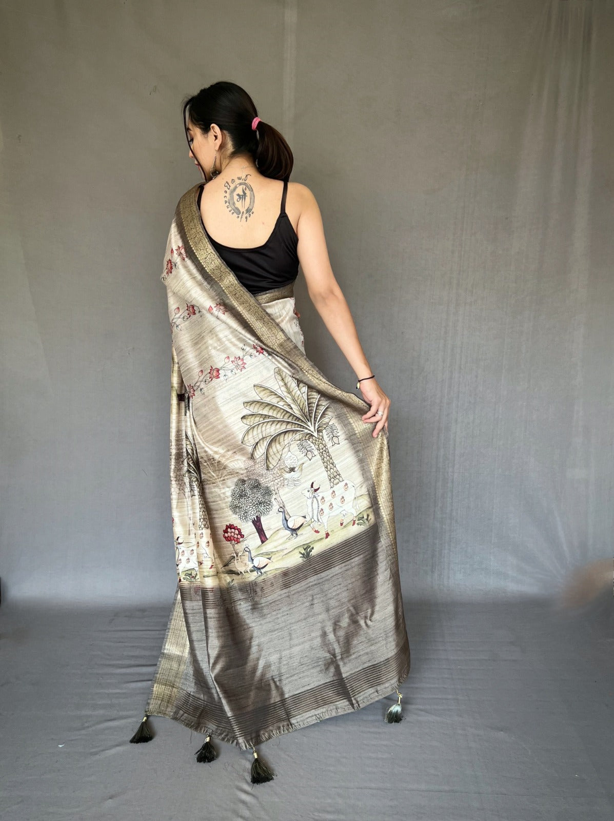 Beautiful Designer Pure Gopika Tussore Silk Saree