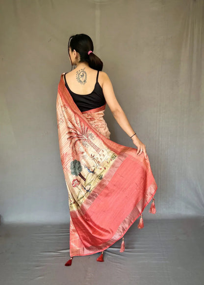 Beautiful Designer Pure Gopika Tussore Silk Saree