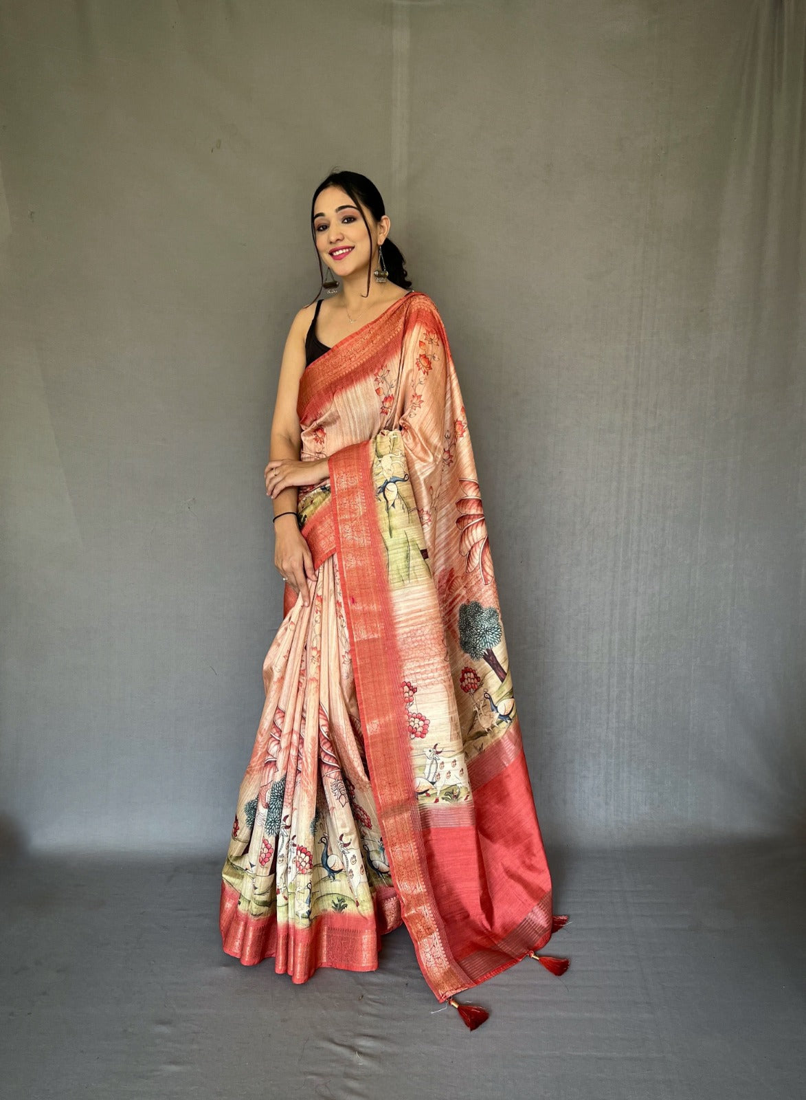 Beautiful Designer Pure Gopika Tussore Silk Saree