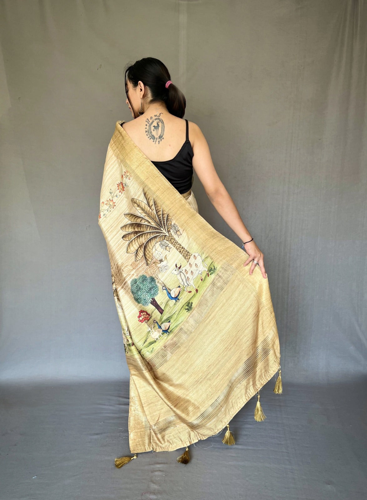 Beautiful Designer Pure Gopika Tussore Silk Saree