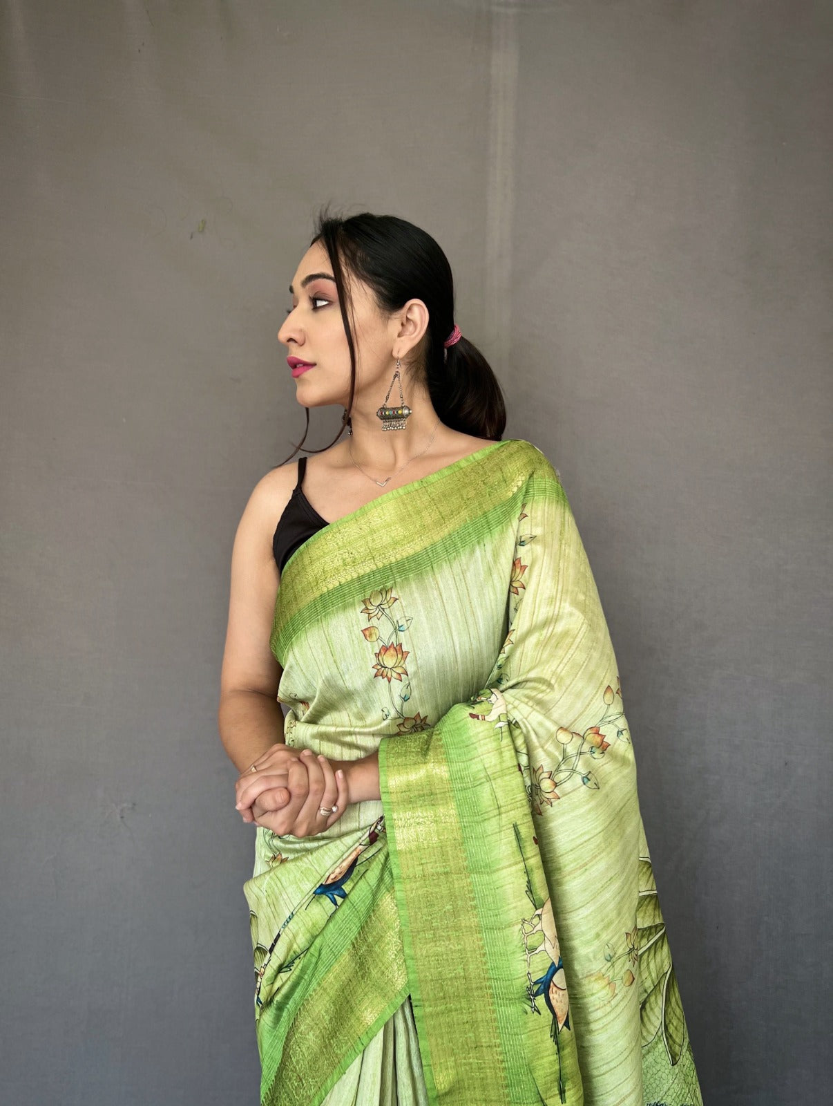 Beautiful Designer Pure Gopika Tussore Silk Saree