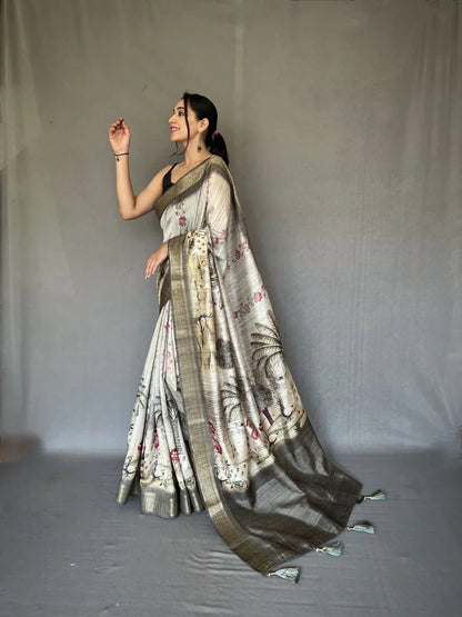 Beautiful Designer Pure Gopika Tussore Silk Saree