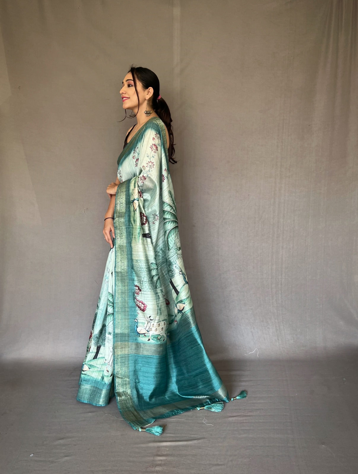 Beautiful Designer Pure Gopika Tussore Silk Saree