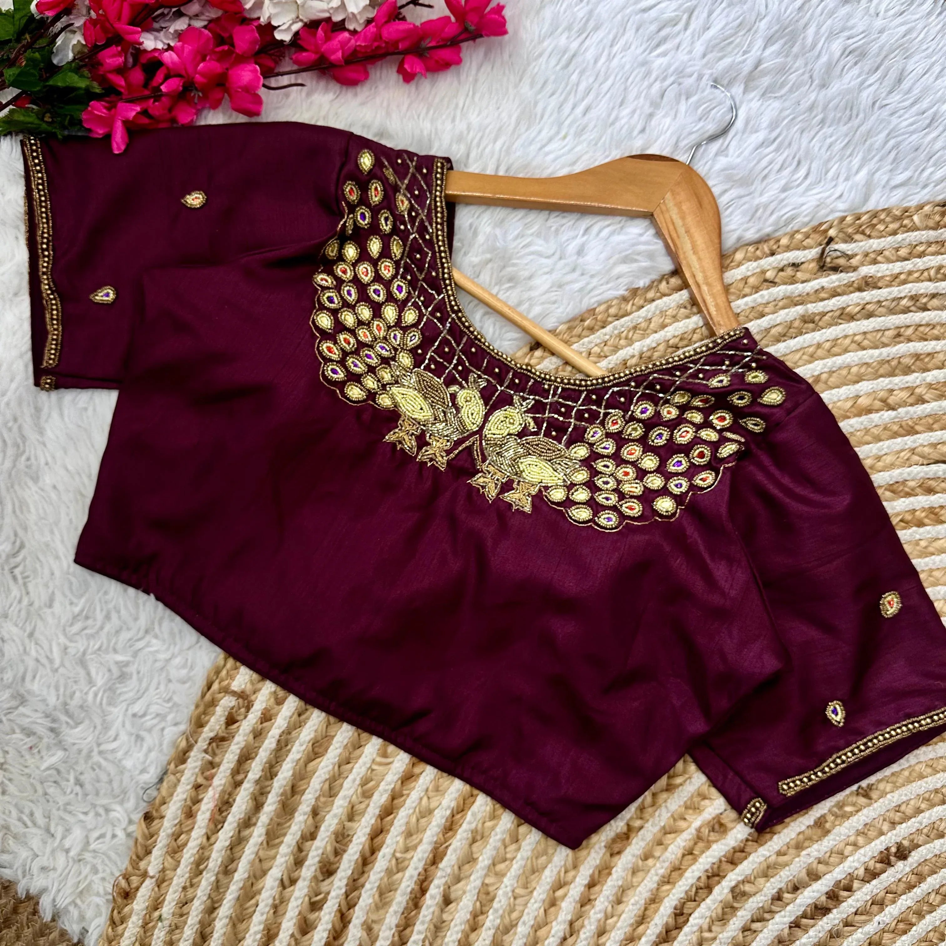 Beautiful Handcrafted Work Wedding Blouse