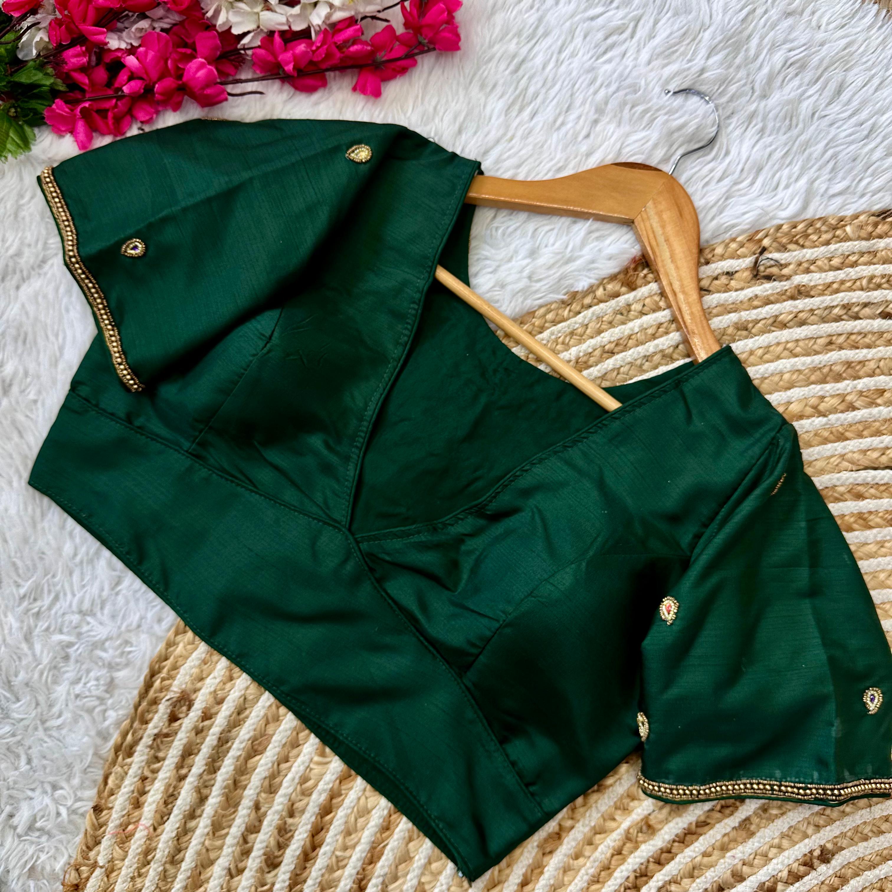 Beautiful Handcrafted Work Wedding Blouse