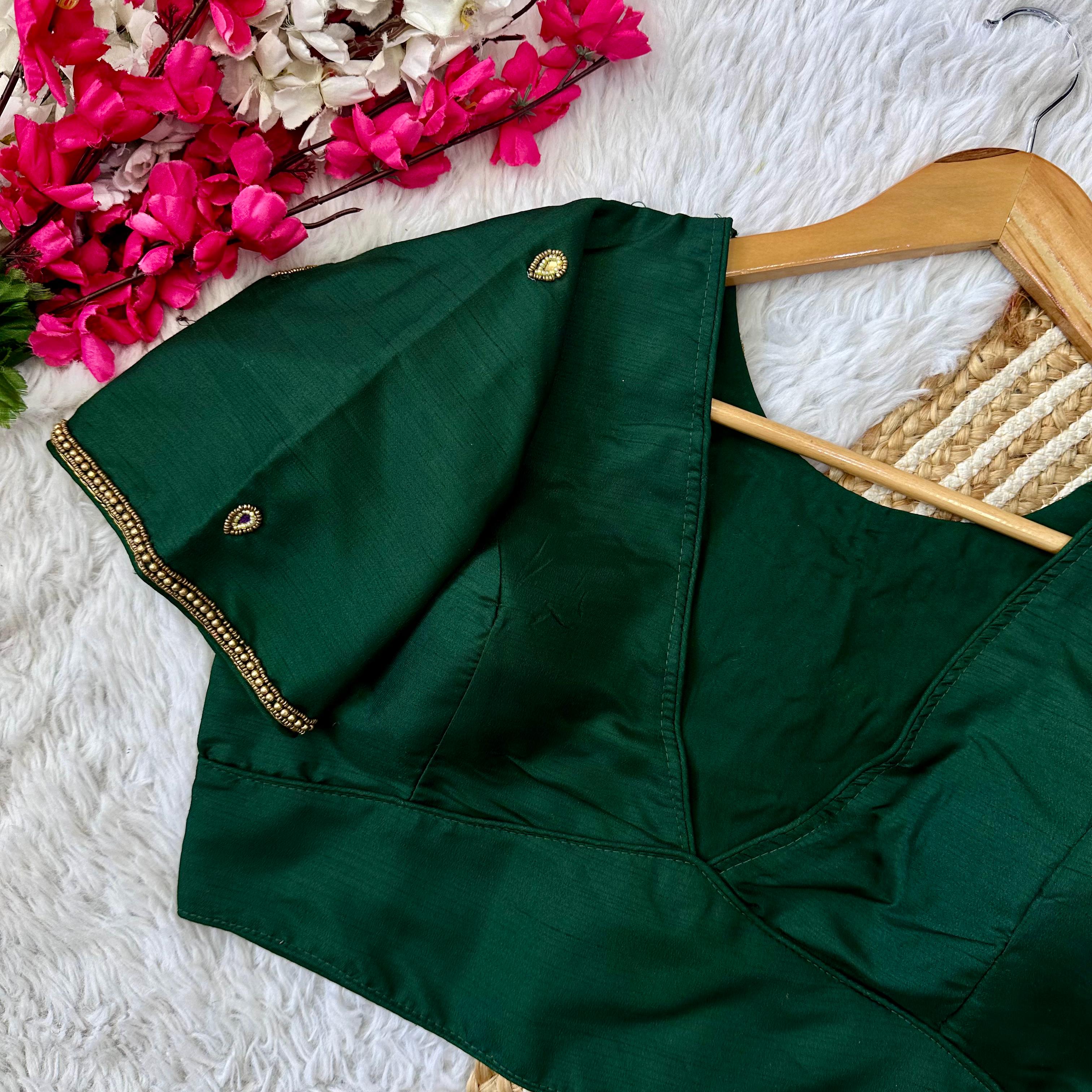 Beautiful Handcrafted Work Wedding Blouse