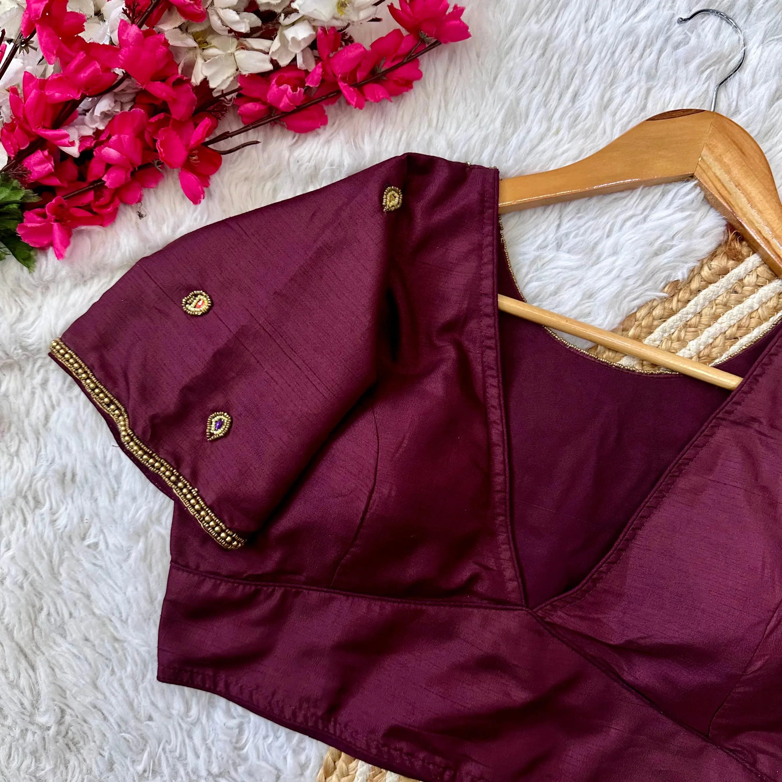 Beautiful Handcrafted Work Wedding Blouse