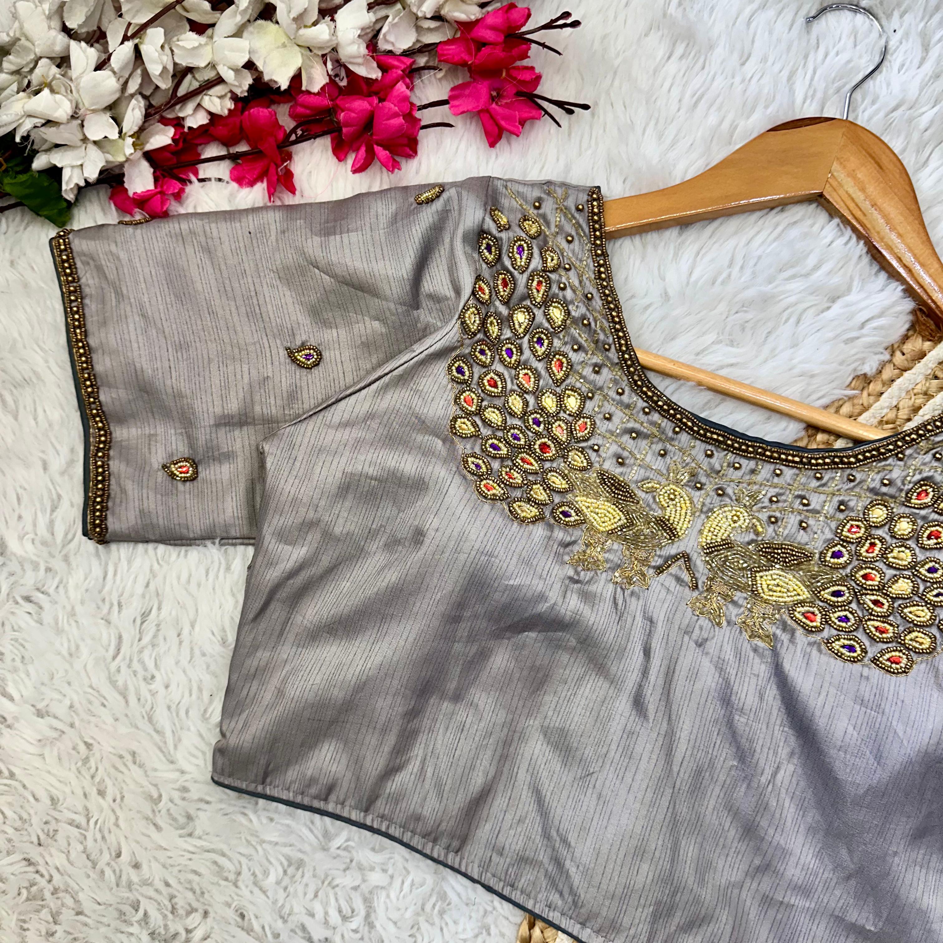 Beautiful Handcrafted Work Wedding Blouse