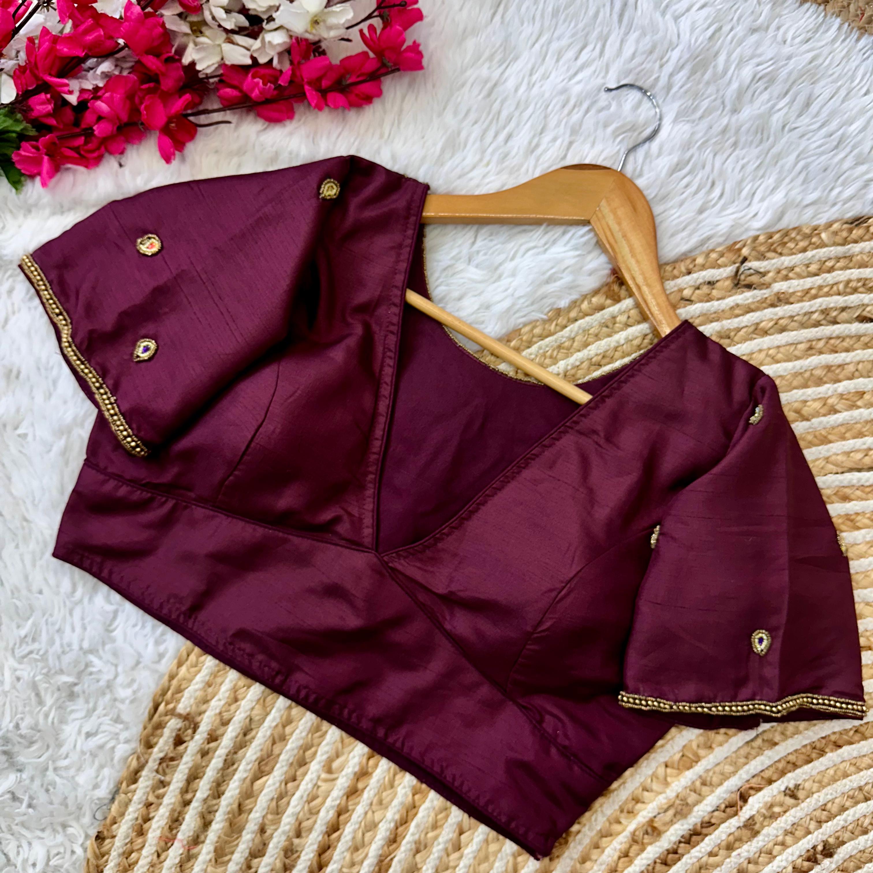 Beautiful Handcrafted Work Wedding Blouse