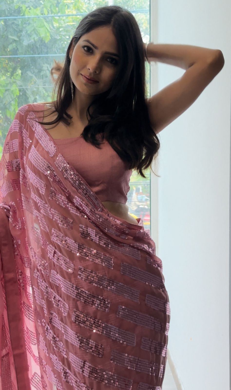 Designer Celebrity Style Sequence Saree Collection 5125