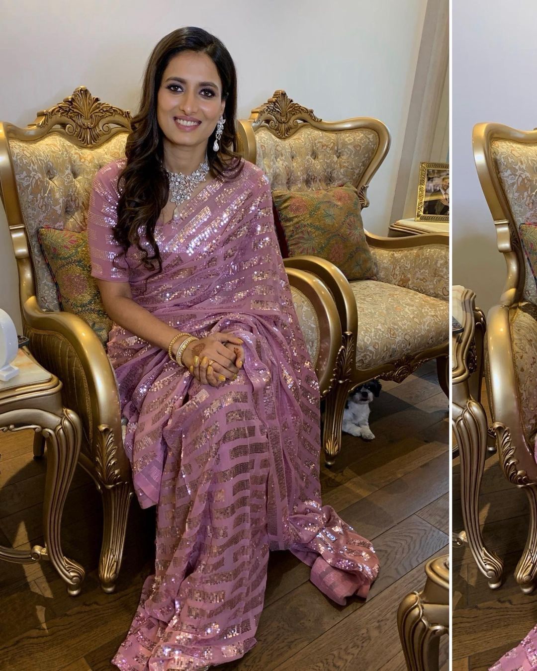 Designer Celebrity Style Sequence Saree Collection 5125