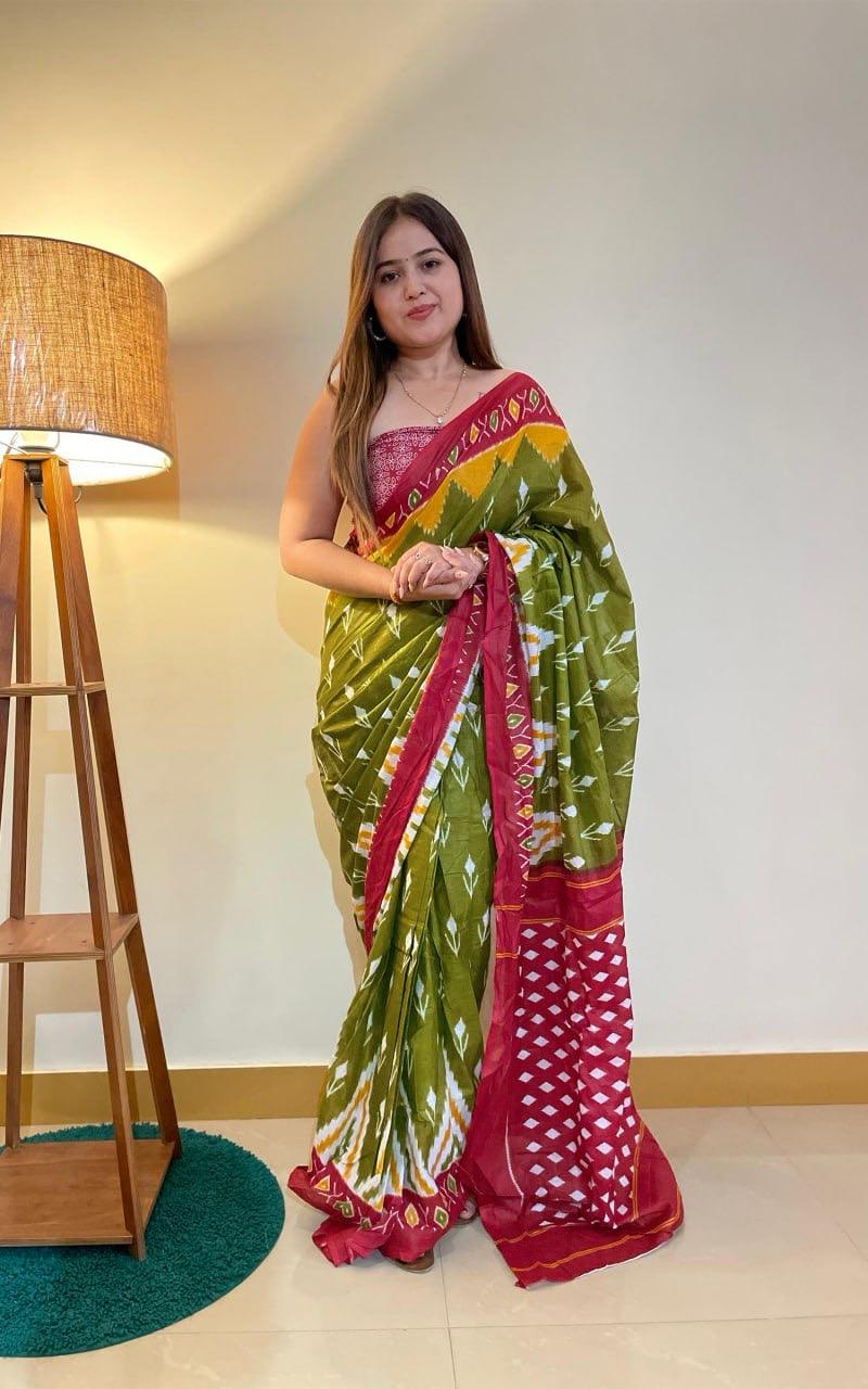 Beautiful Designer Soft Pure Cotton Saree