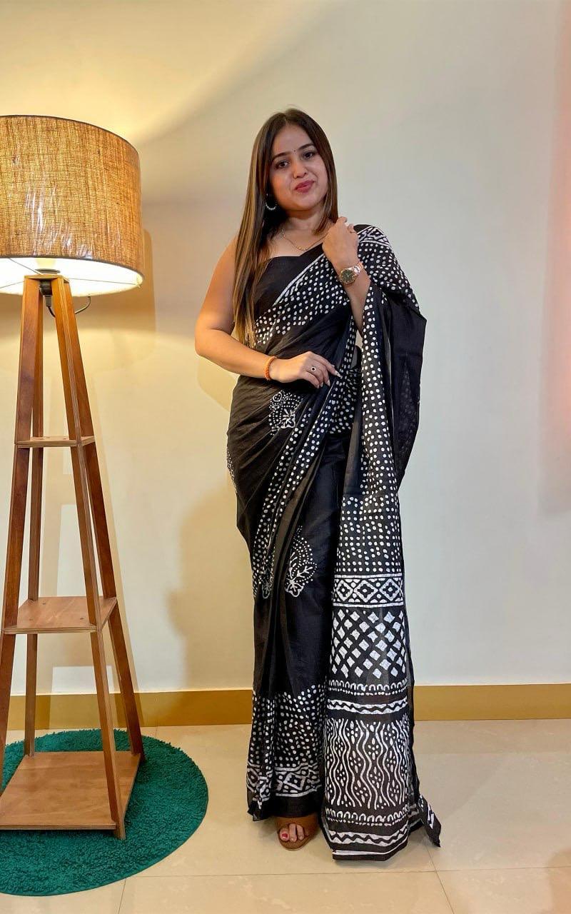 Beautiful Designer Soft Pure Cotton Saree