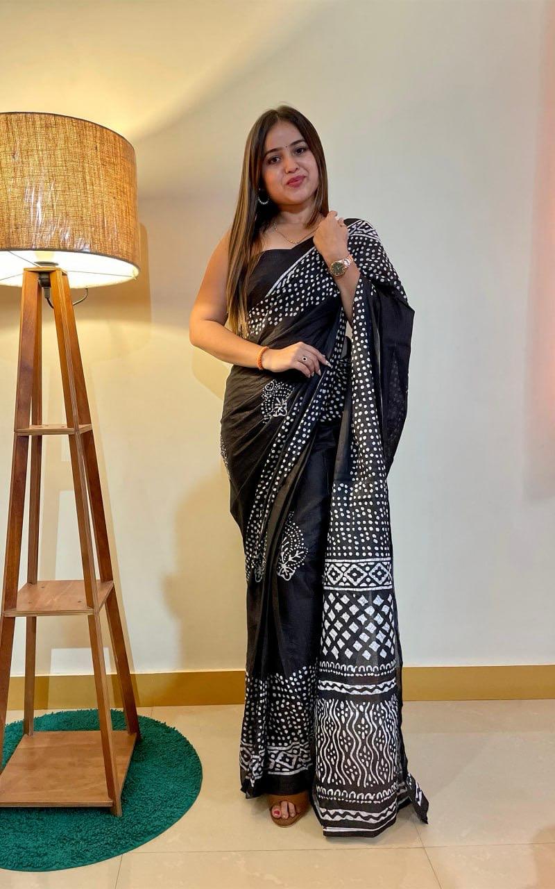 Beautiful Designer Soft Pure Cotton Saree