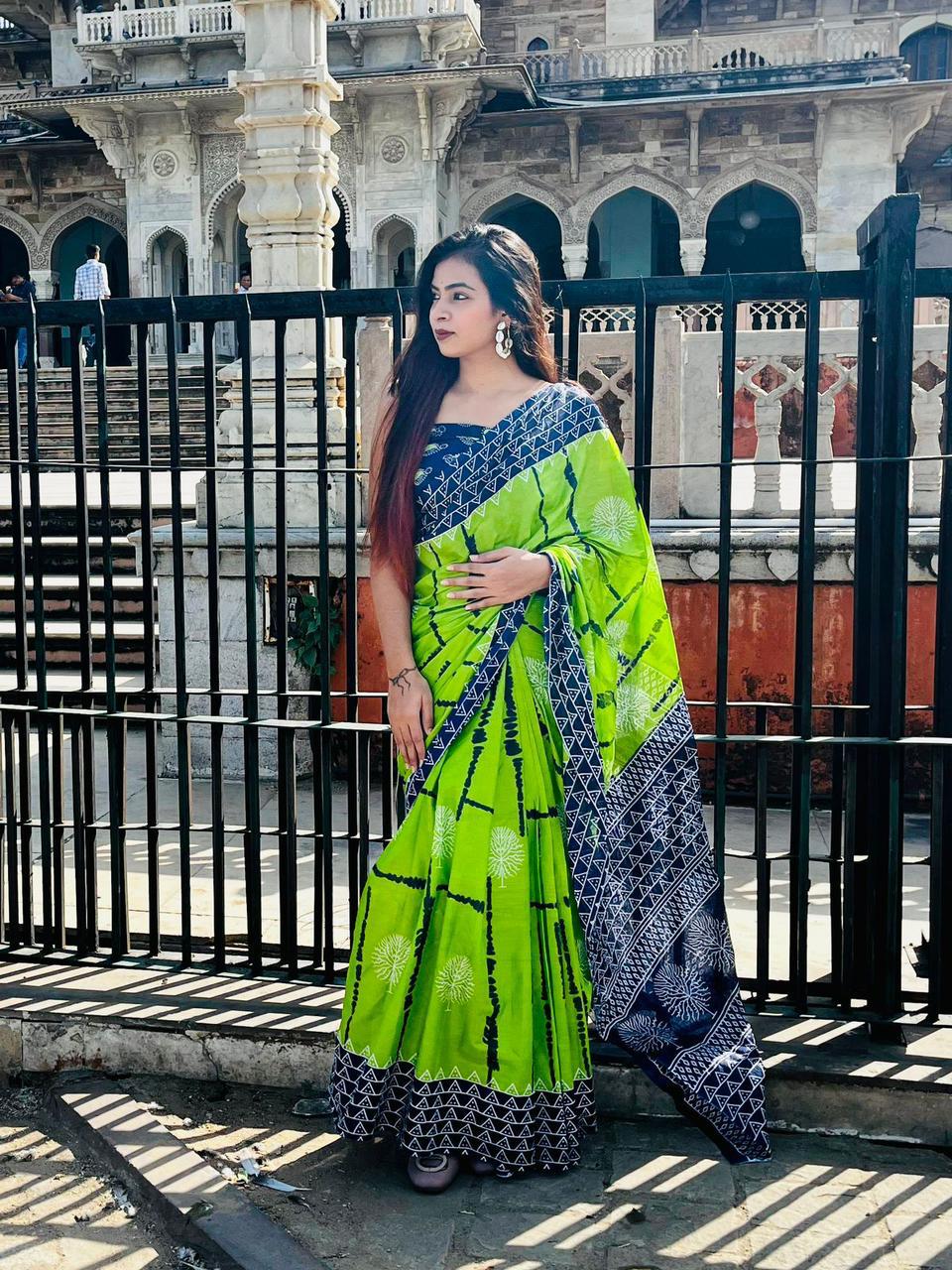 Beautiful Designer Soft Pure Cotton Saree