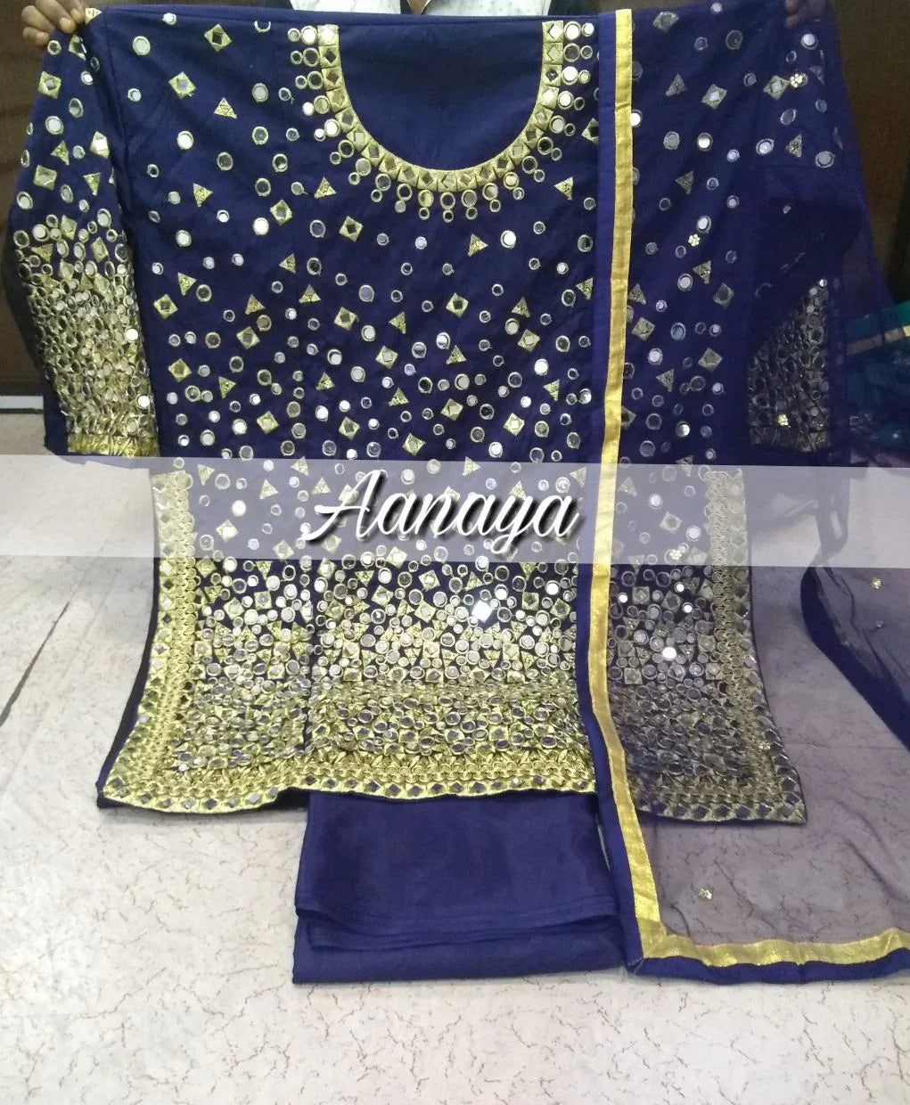 Aanaya 40000 Series Tapeta Silk Designer Punjabi Suit - Anant Exports