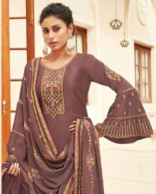 GHAZAL BY FIONA 23061 TO 23067 SERIES CHINON FULL STICHED SALWAR SUITS WHOLESALE 7 PCS